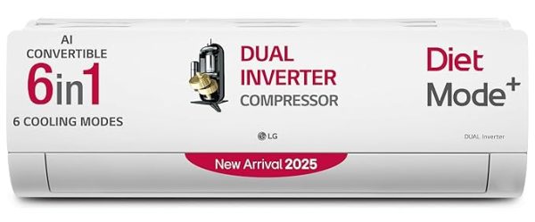 LG 1.5 Ton 3 Star DUAL Inverter Split AC