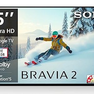 Sony 139 cm (55 inches) BRAVIA 2 4K Ultra HD Smart LED Google TV K-55S25B (Black)